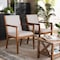 Baxton Studio Theresa Beige Upholstered and Walnut Wood 2-PC Living Room Chair Set 164-10483 - alternate 9
